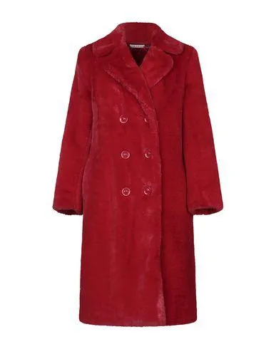 Alice   Olivia Women Faux fur Red S INT