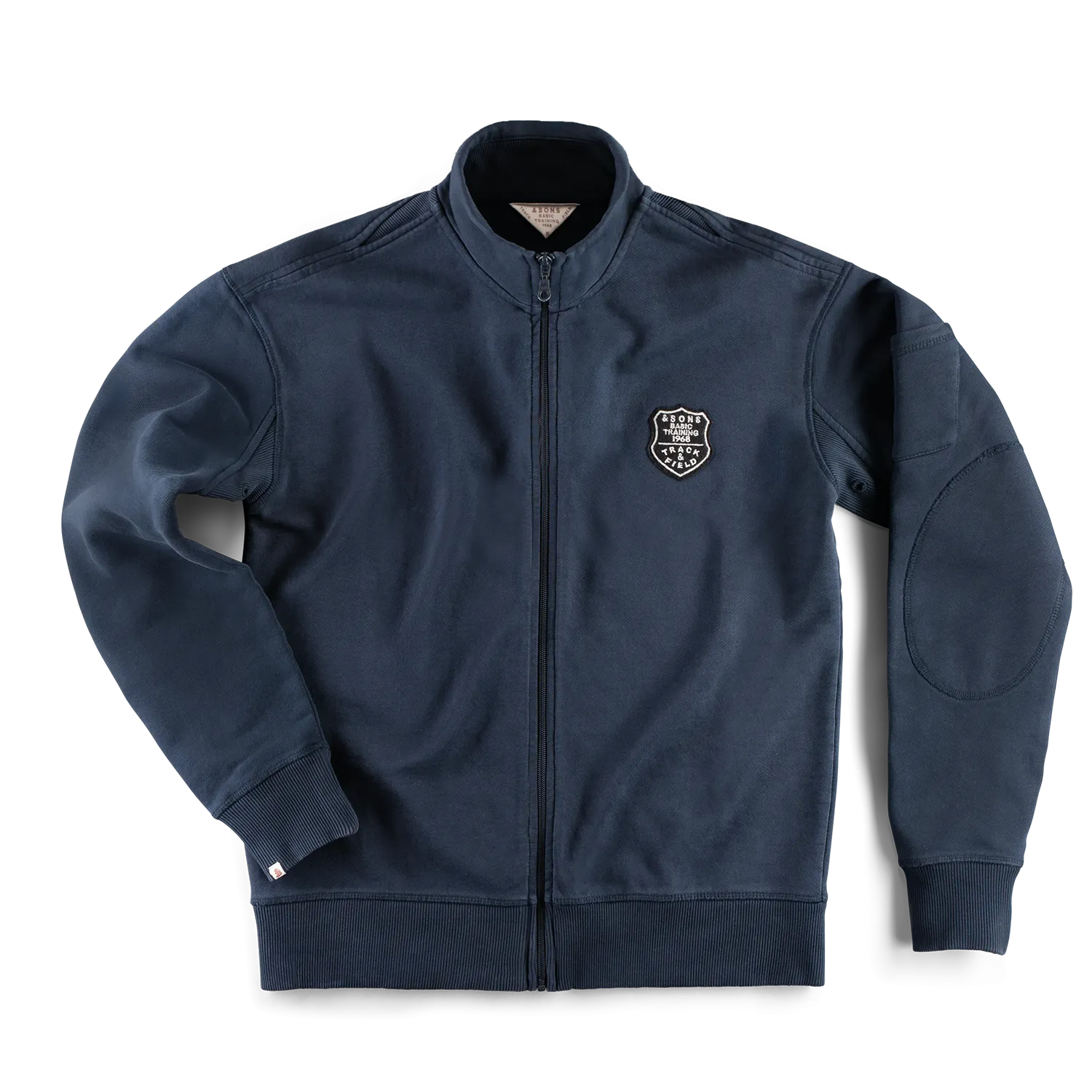 &SONS Blade Zip Through Track Top Navy