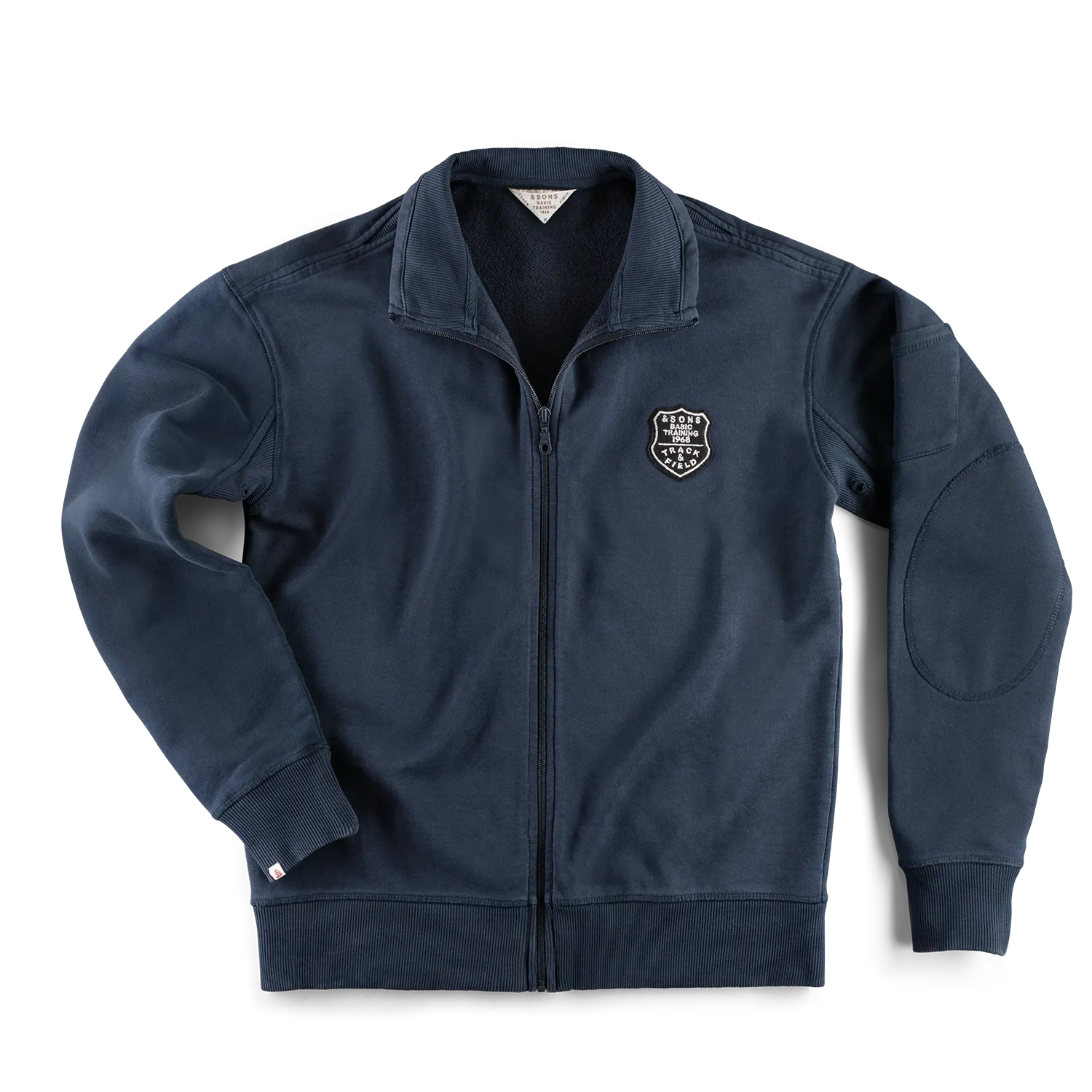 &SONS Blade Zip Through Track Top Navy