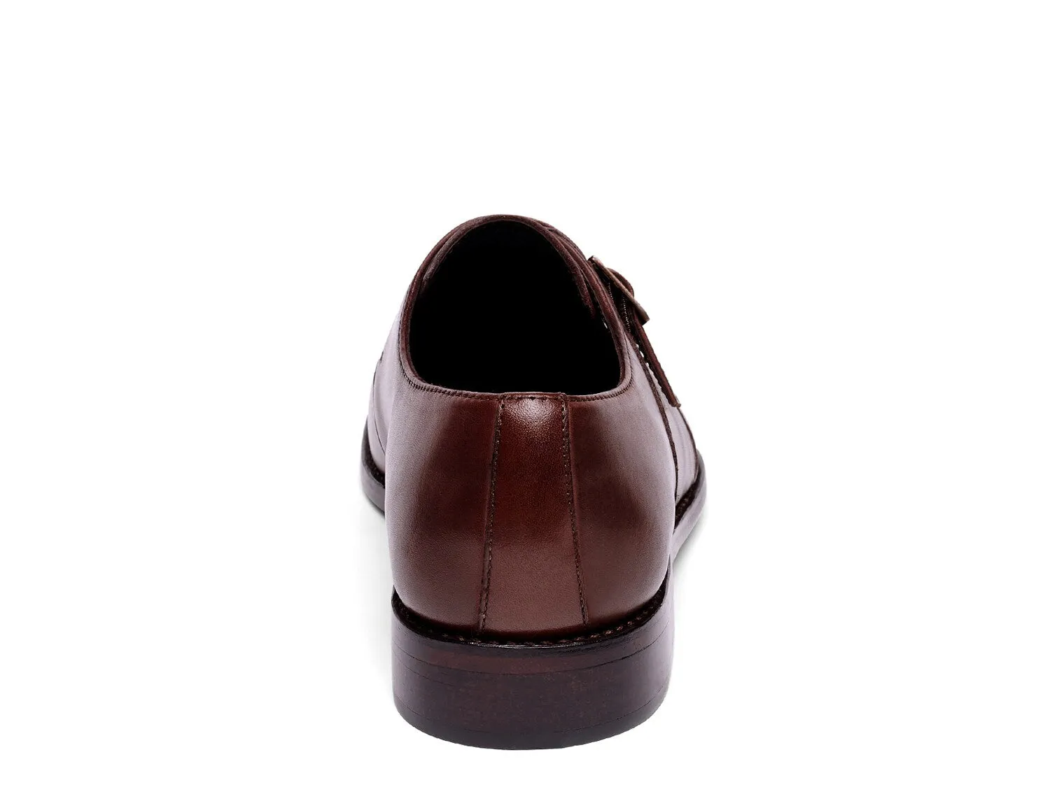 Anthony Veer Roosevelt Monk Slip-on with Strap, Dark Brown