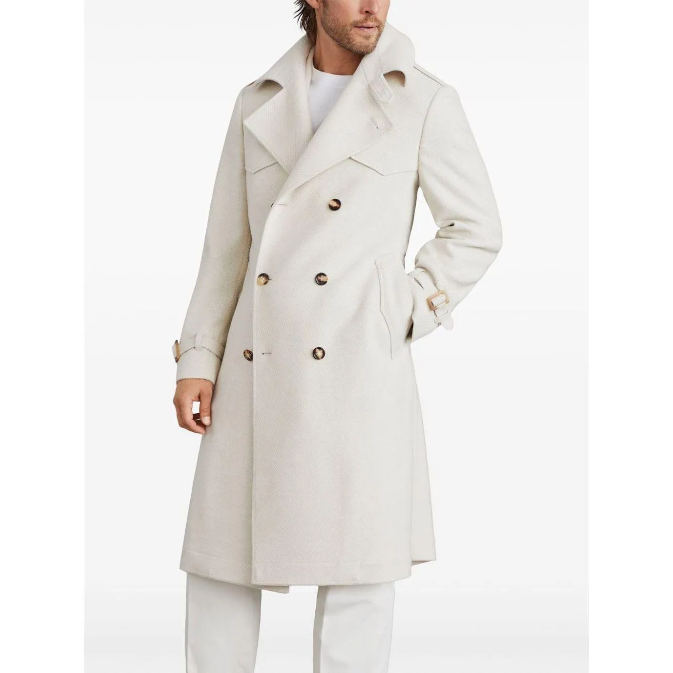 Brunello Cucinelli Coats Cream