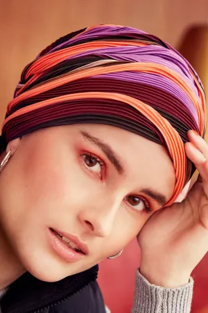 Christine Luna V Turban - Warm Autumn Mix