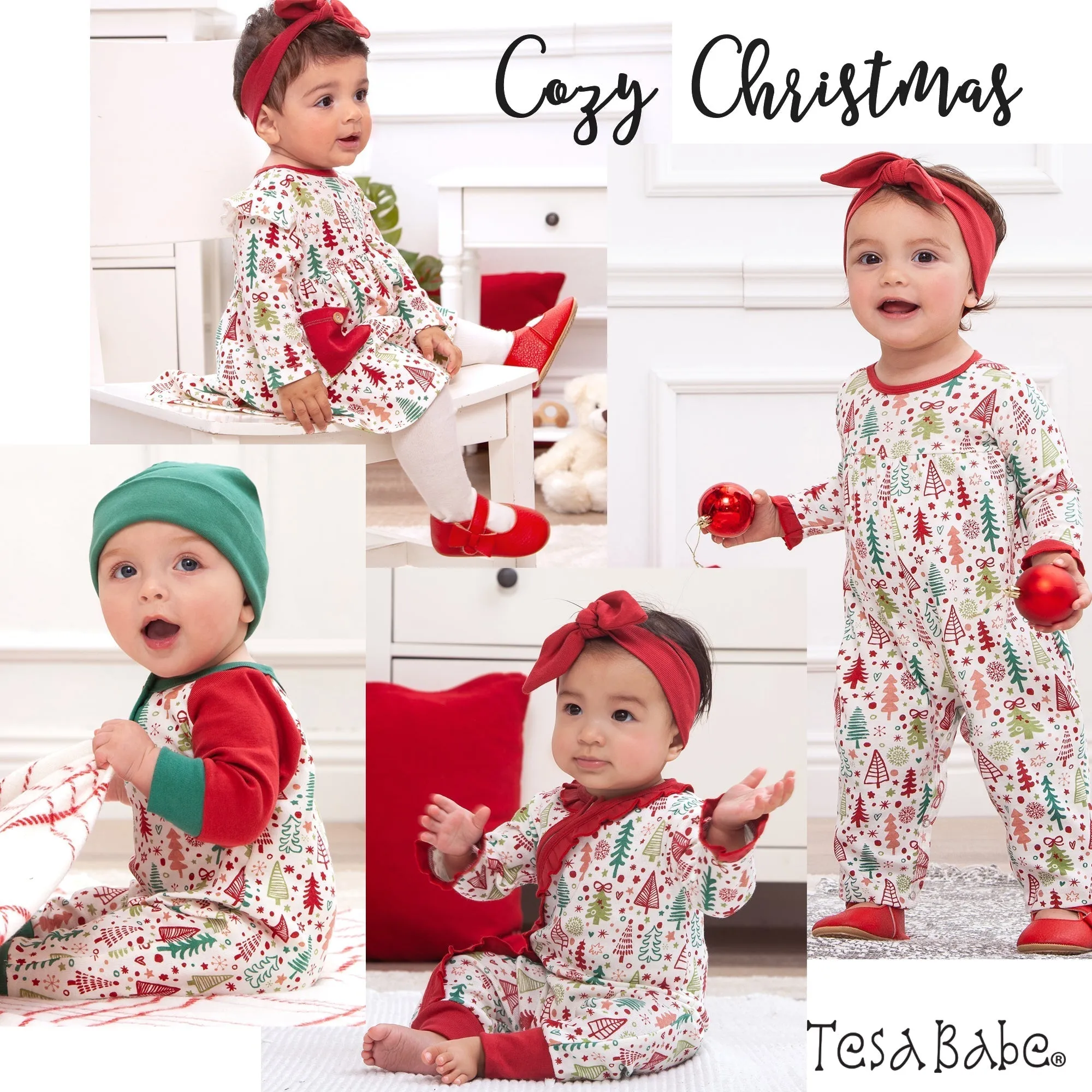 Cozy Christmas Henley Bamboo Romper