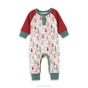 Cozy Christmas Henley Bamboo Romper