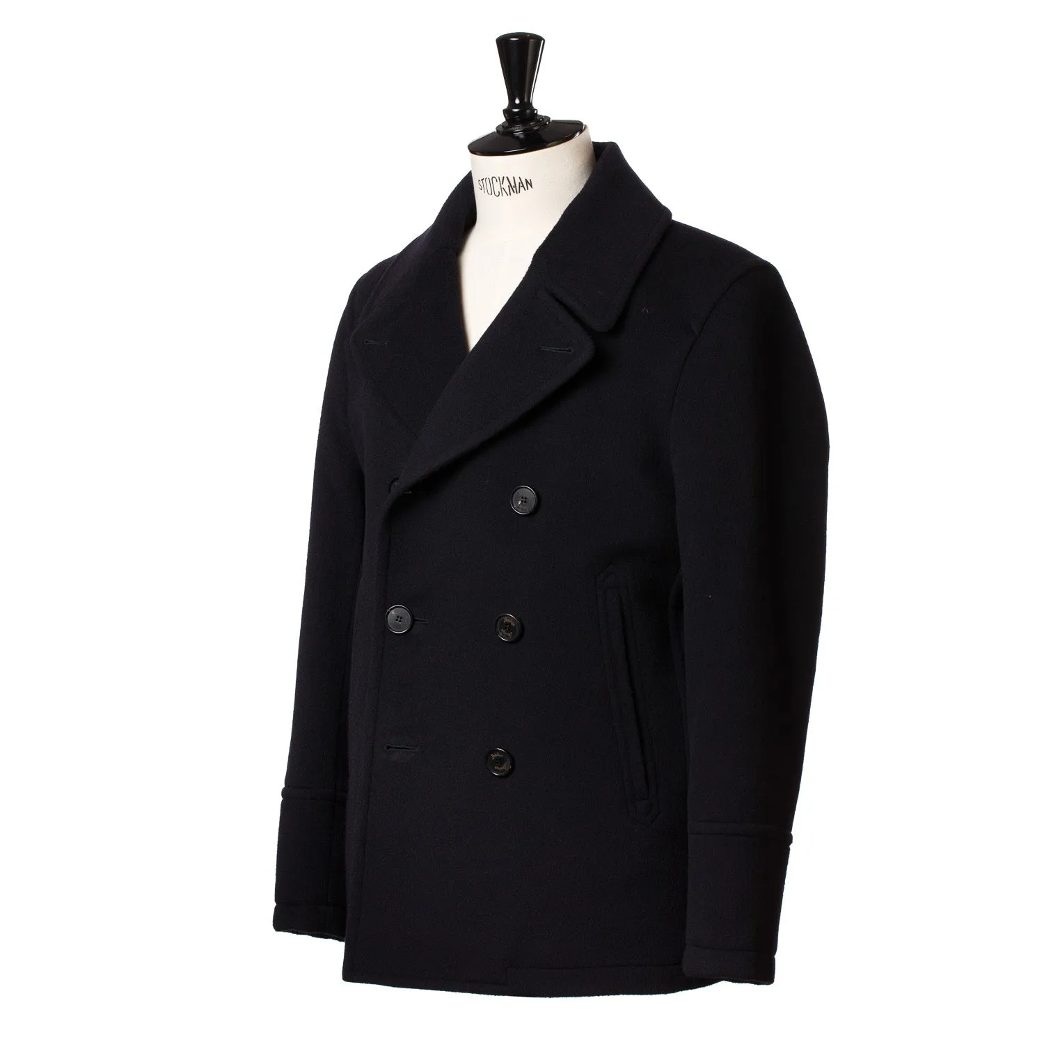 Dunkelblaue Cabanjacke "Amalfi" aus reiner Wolle - Iconic Sealup