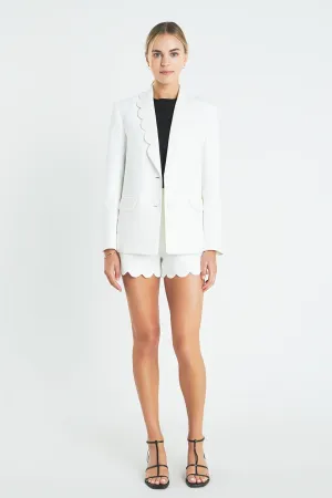 English Factory - Scallop Collar Blazer