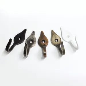 [Fleur Hook IR8394] Iron Vintage Wall Hook (1.7 Inch)