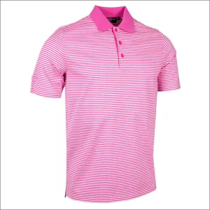 Glenmuir Letham Striped Mercerised Polo Shirt//