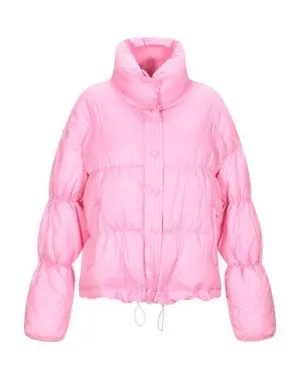 Guess Women Synthetic Down Jacket Pink XS INT