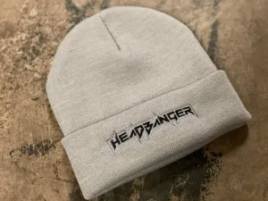 Headbanger Sports OG Logo'd Cuff Beanies: Grey