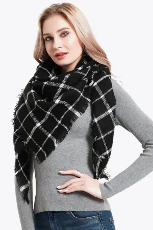 Imitation Cashmere Plaid Scarf - Cozy, Warm & Stylish