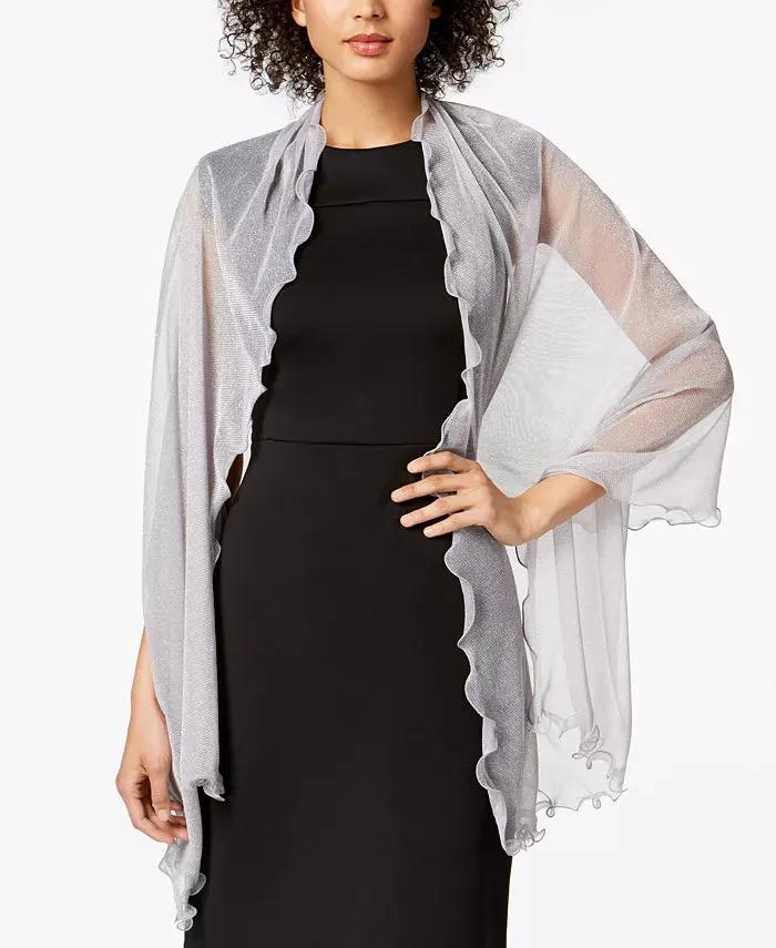 I.n.c. International Concepts Ruffle-Edge Metallic Evening Wrap