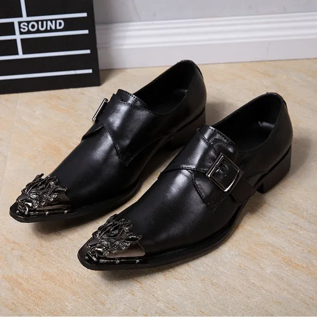 Luxury Brand Noble Elegant Leather Men Dress Shoes