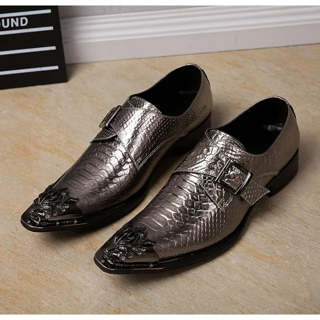 Luxury Brand Noble Elegant Leather Men Dress Shoes