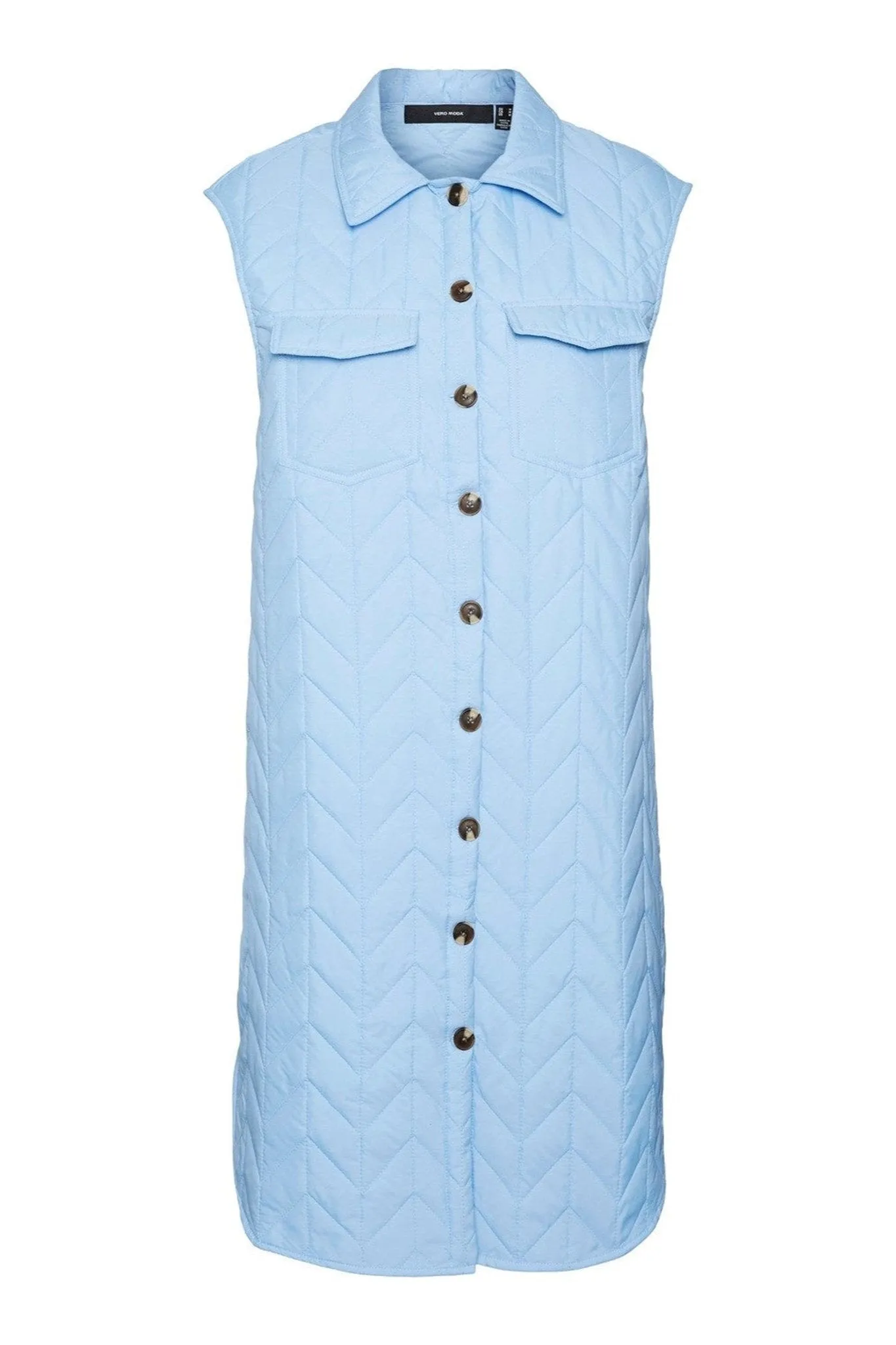 Magda Lang Quilted Vest - Hydrangea