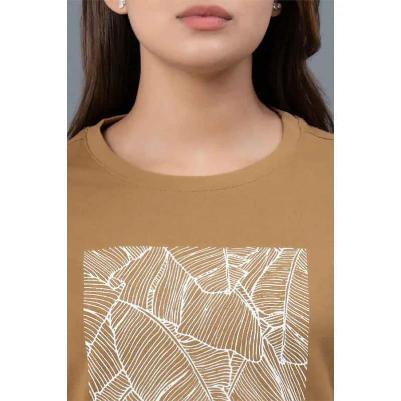 Mode by RedTape Round Neck Cotton T-Shirt for Women | Comfortable & Breathable Cotton T-Shirt