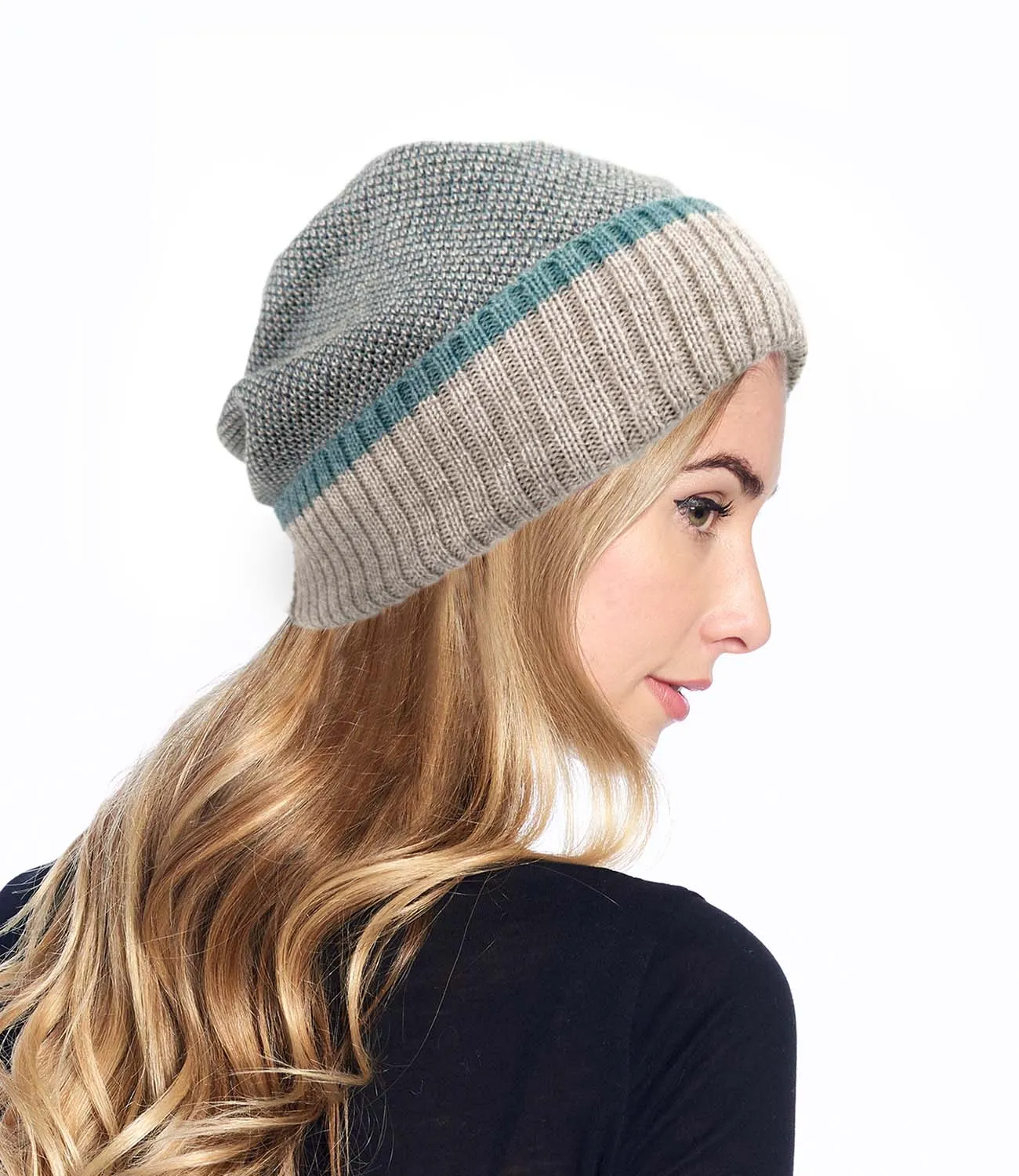 NEW! Alpaca Beanie - Trigo - Caribbean Sands