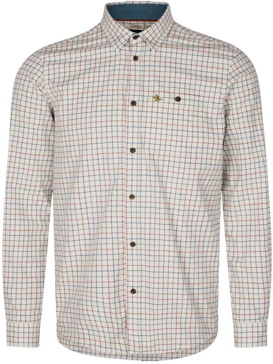 SEELAND Oxford Shooting Shirt - Mens - Grape Leaf/Terracotta Check