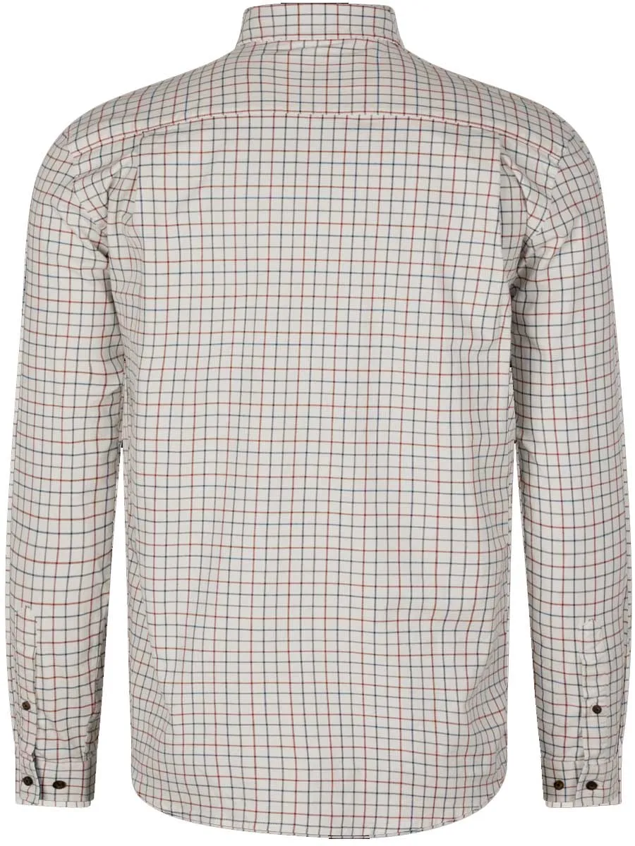 SEELAND Oxford Shooting Shirt - Mens - Grape Leaf/Terracotta Check