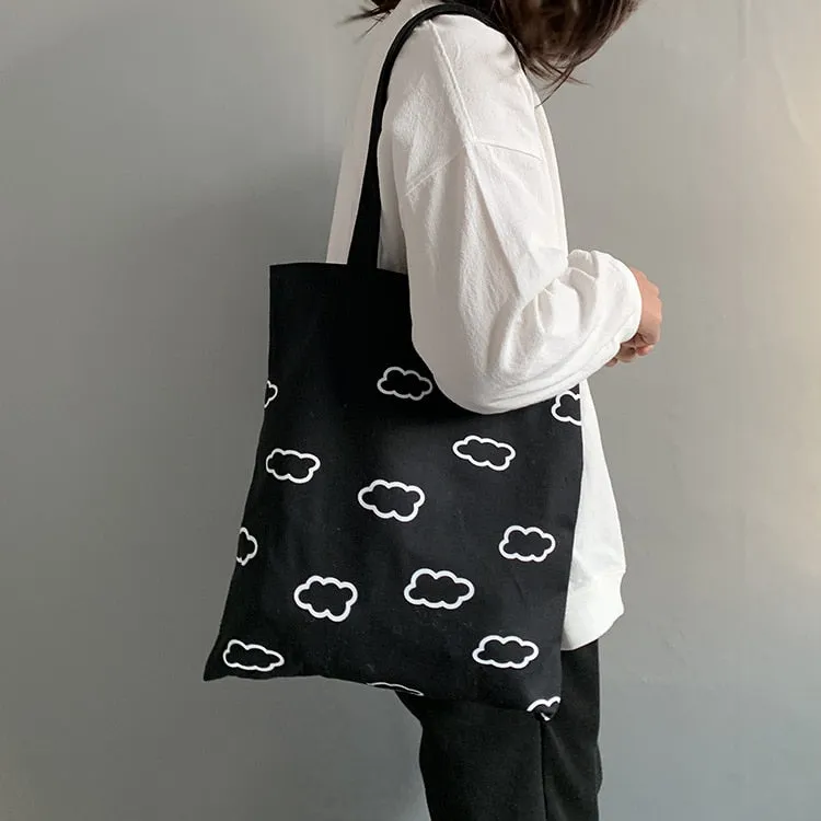 Single-Shoulder Canvas Tote Bag