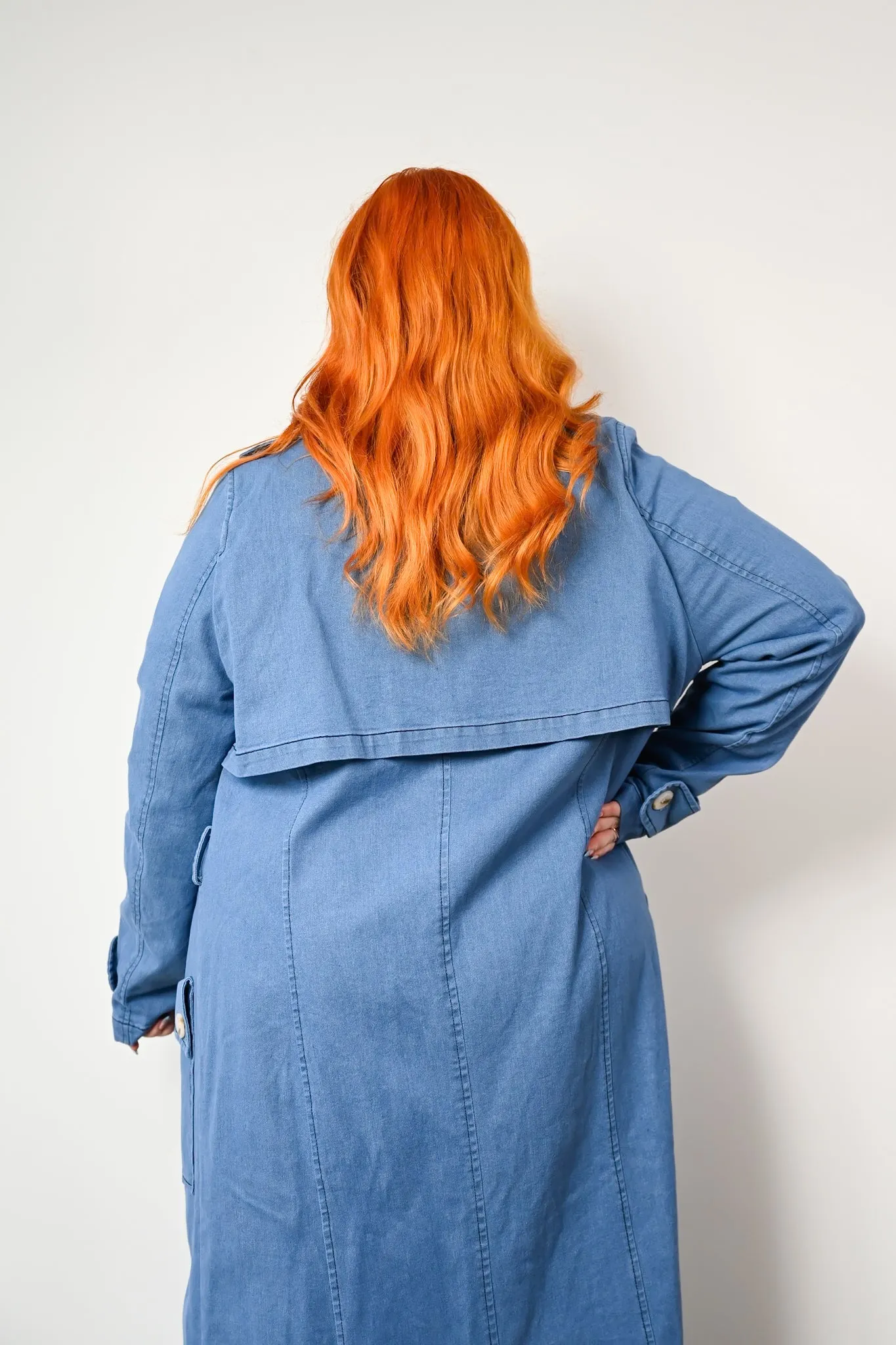 Sydney Denim trench - light blue