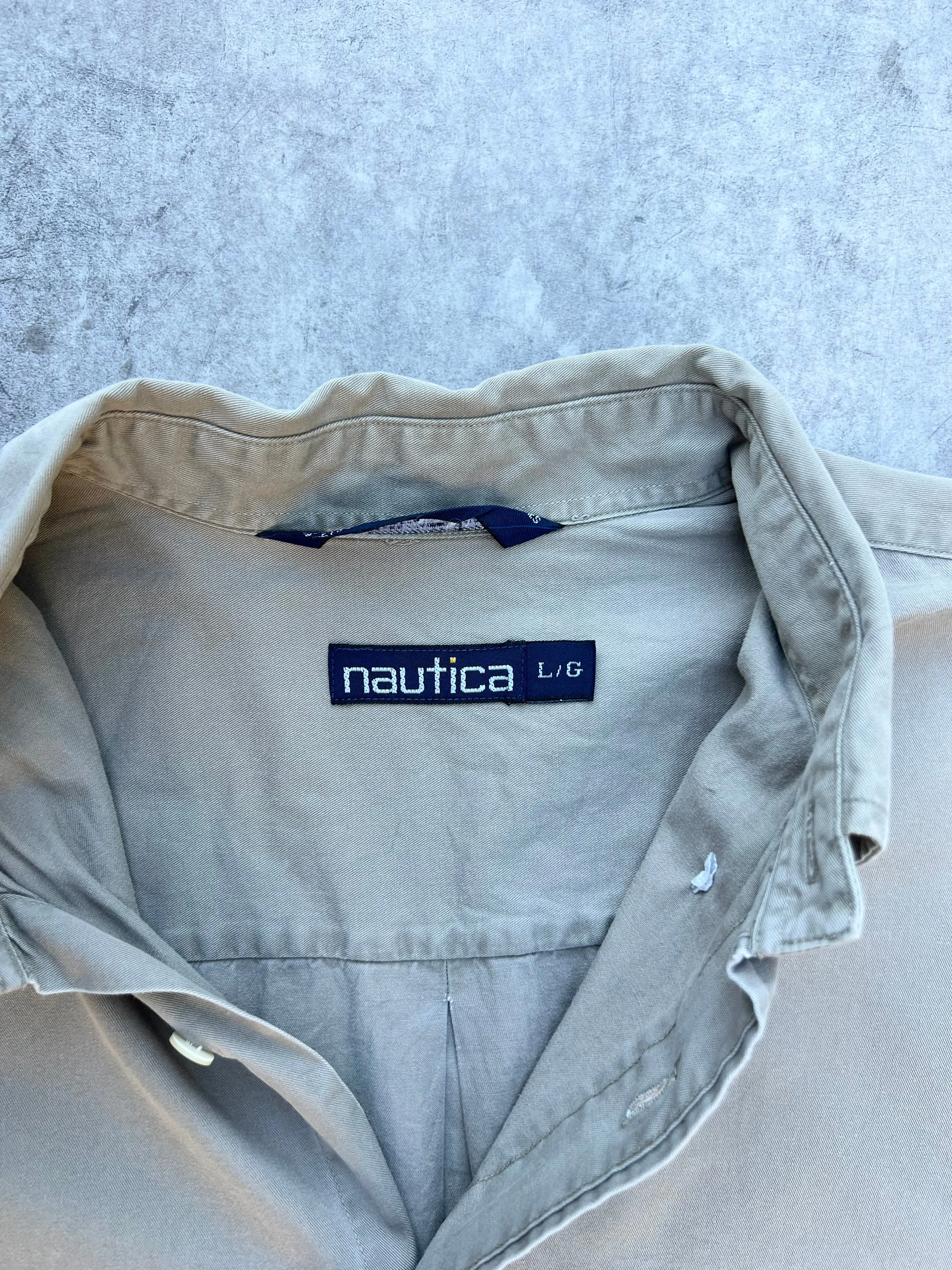 Vintage Nautica Button Up Shirt (XL)