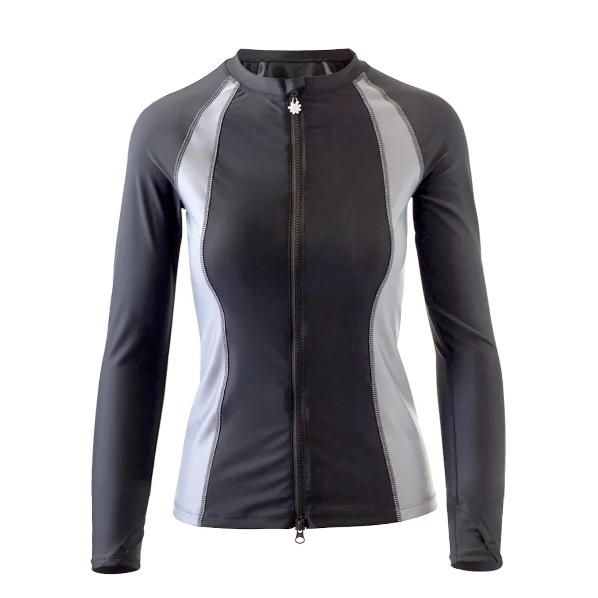 Women's Long Sleeve Full Zip Rash Guard