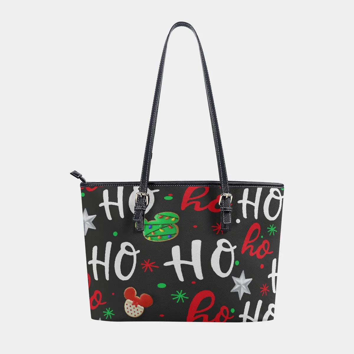 Women's Tote Bag | PU 318 ho ho ho Christmas print